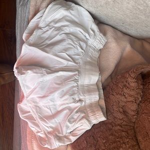 White low rise hottie hot shorts from Lululemon size 2